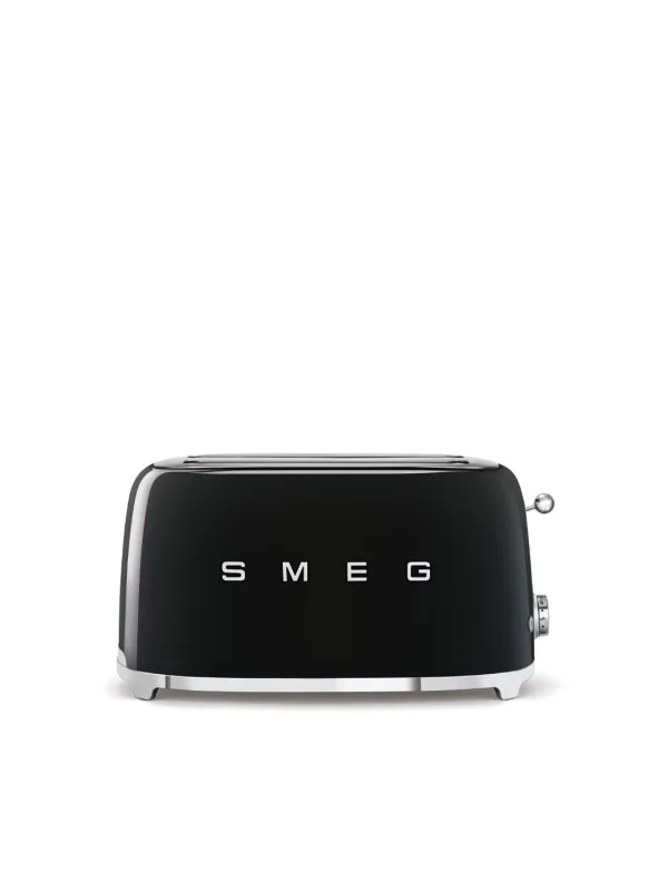 Тостер Smeg 50s Style TSF02BLEU на 4 тоста, 2 удлинённых слота, 1500 Вт, чёрный