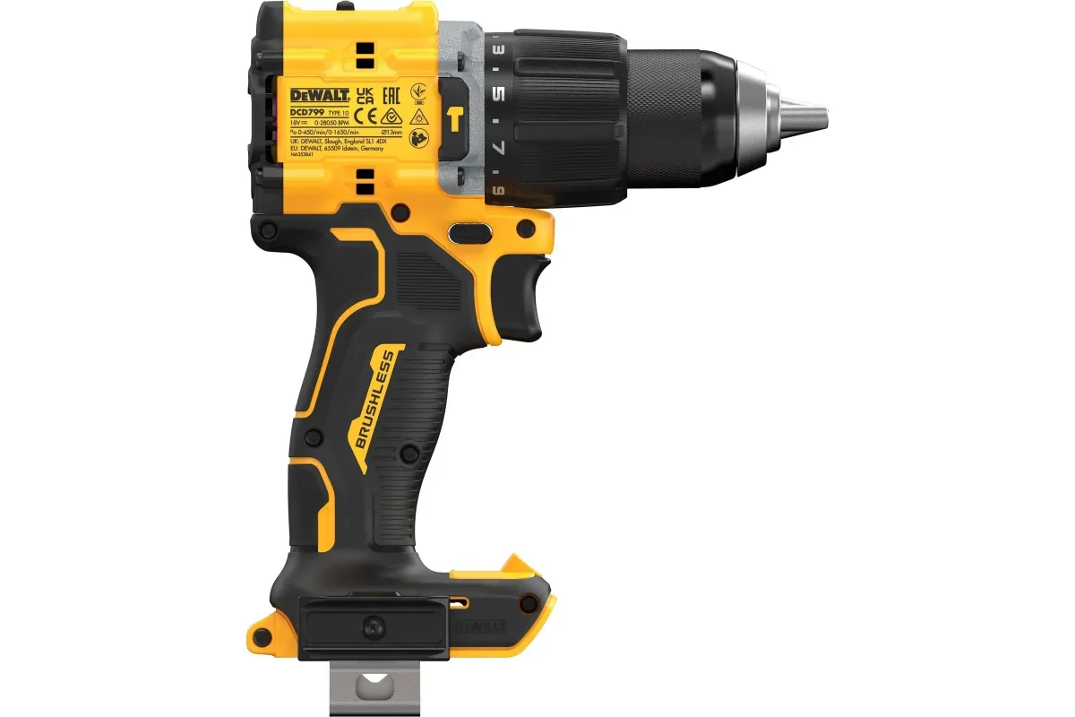 Аккумуляторная ударная дрель-шуруповерт DEWALT DCD799D2T — фото 4 из 9