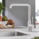 Смеситель кухонный GROHE Essence, однорычажный, хромированная латунь
