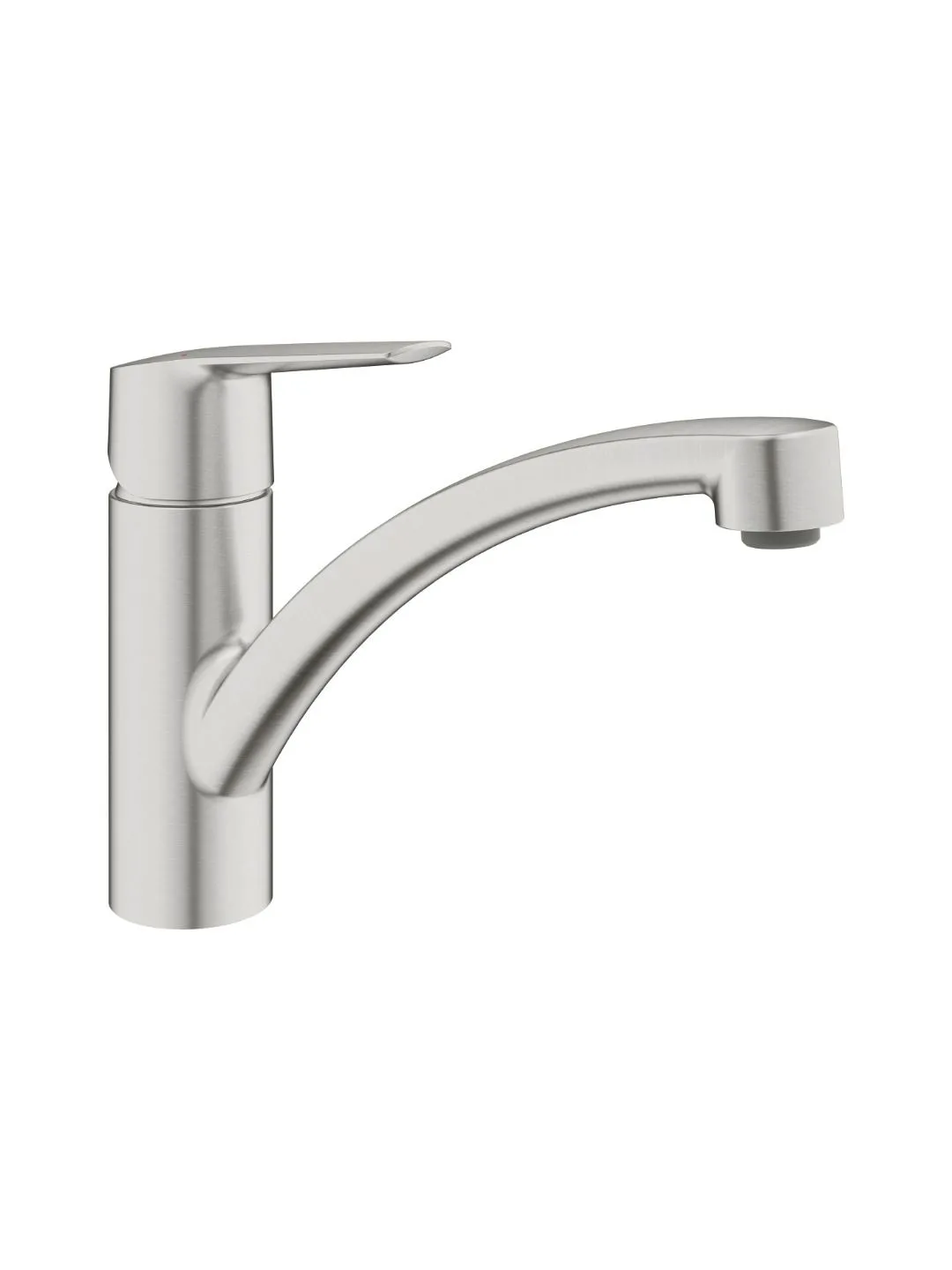 Смеситель для кухни GROHE Start 32441DC2 однорычажный, низкий излив, поворот 140°, суперсталь