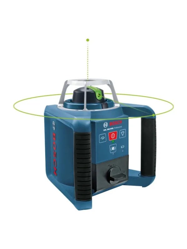 Ротационный нивелир Bosch GRL 300 HVG, зеленый луч, синий/черный