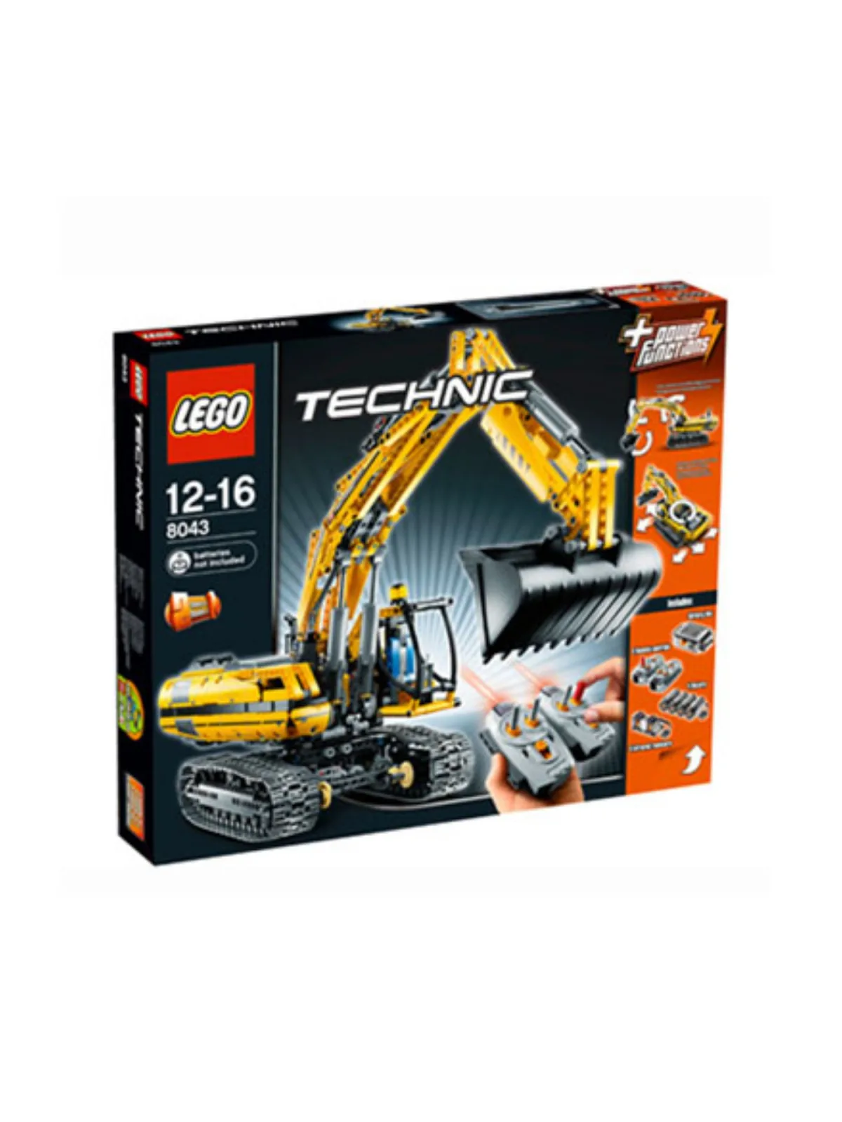 Конструктор Technic 8043 Экскаватор с мотором, 1123 детали