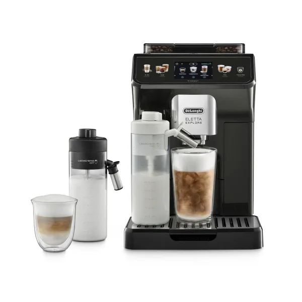 Автоматическая кофемашина DeLonghi Eletta Explore ECAM450.65.G с авто капучинатором, управлением с телефона, зерновая
