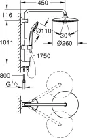 Душевая стойка Grohe Euphoria 260 27421002