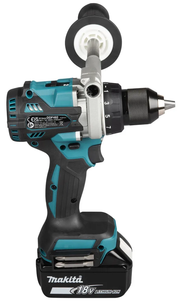 Дрель-Шуруповерт ударный Makita DDF492RTJ (0197050011688), зеленый/черный — фото 6 из 12