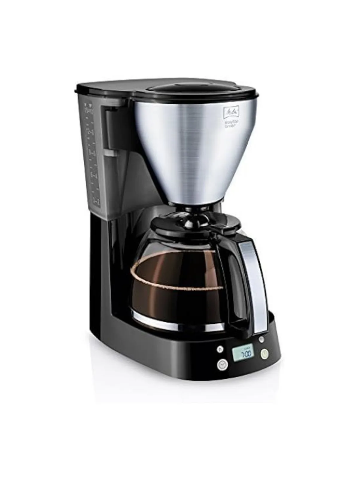 Кофемашина с фильтром Melitta Easy Top Timer, со стеклянным кувшином, 10 чашек, черный (1010-15) — фото 2 из 2