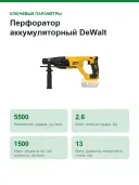 Перфоратор аккумуляторный DeWalt DCH133N(б/акк,б/зу)
