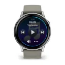 Смарт-часы Garmin Venu 4, 45 мм, AMOLED, серебристые, до 12 дней