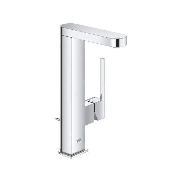 Смеситель для раковины GROHE Plus 23843003 с выдвижным изливом, L-Size, донный клапан, хром