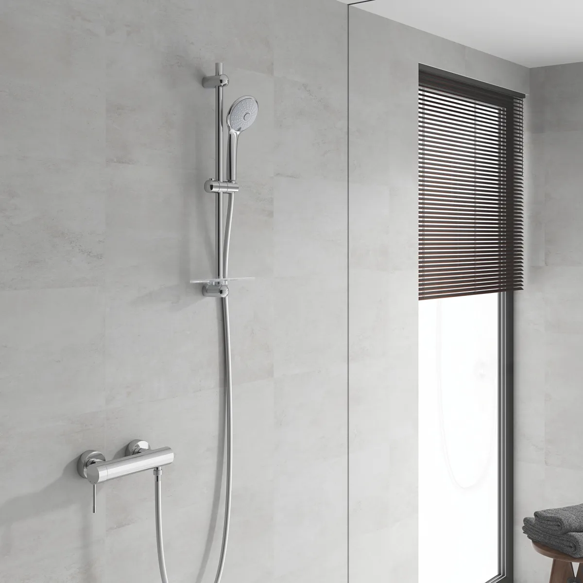 Душевой комплект GROHE Euphoria 27266001 Mono, вертикальный монтаж, 1 режим — фото 3 из 4