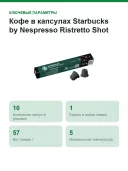 Кофе в капсулах Starbucks by Nespresso Ristretto Shot (Nespresso Original)