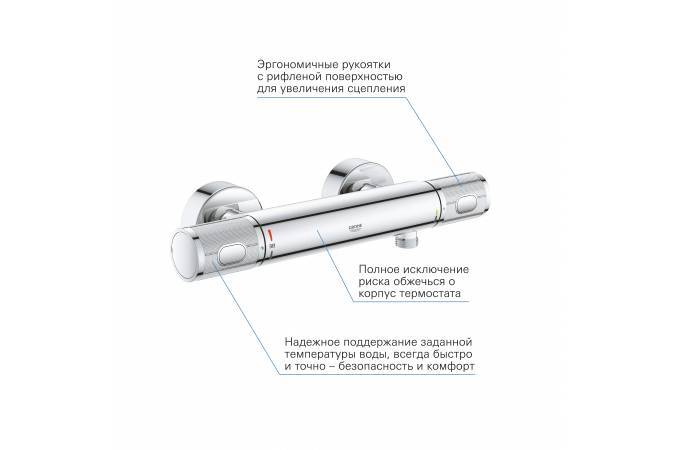Смеситель-термостат для душа GROHE Precision Feel 34790000 — фото 8 из 10