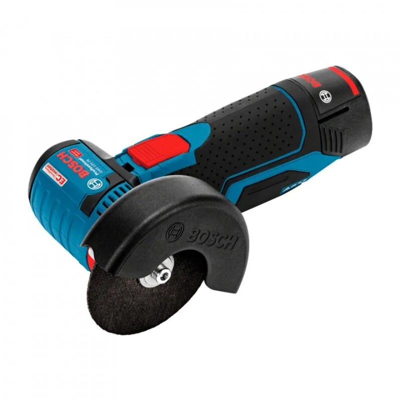Угловая шлифмашина Bosch GWS 12V-76 Professional с 2-мя АКБ, 3.0 Ah, кейс (06019F200B), синий/черный