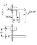 Смеситель для раковины настенный Grohe Essence 19408GN1