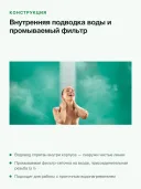 Ручной душ hansgrohe Pulsify S 105 1jet 24121000 EcoSmart+, струя PowderRain, диаметр 105 мм, хром