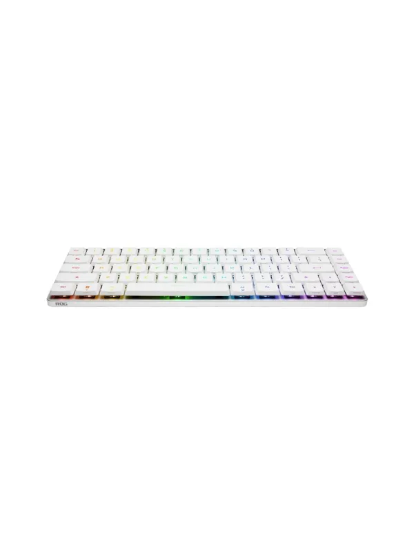 Клавиатура беспроводная игровая ASUS ROG Falchion RX Low Profile, 65 %, RX Red, Bluetooth/2,4 ГГц/USB, RGB, белая