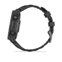 Смарт-часы Garmin Fenix E (010-03025-01), AMOLED серый безель, 47 мм, черный силиконовый ремешок