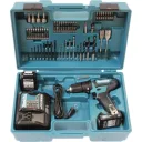Аккумуляторная ударная дрель Makita HP333DSAX1 с 2 батареями и корпусом 12 В / 2,0 Ач