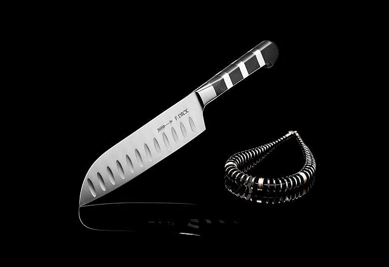 Кухонный нож F. Dick 1905 Santoku, Kullenschliff (81942182k), лезвие 18 см — фото 5 из 5