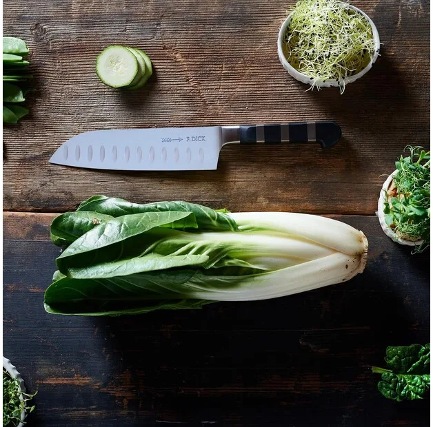 Кухонный нож F. Dick 1905 Santoku, Kullenschliff (81942182k), лезвие 18 см — фото 3 из 5