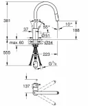 Смеситель для кухни GROHE Concetto New 31483002, латунь, хром