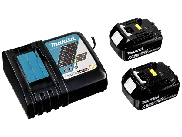 Набор зарядное устройство с двумя аккумуляторами Makita DC18RC+BL1850B