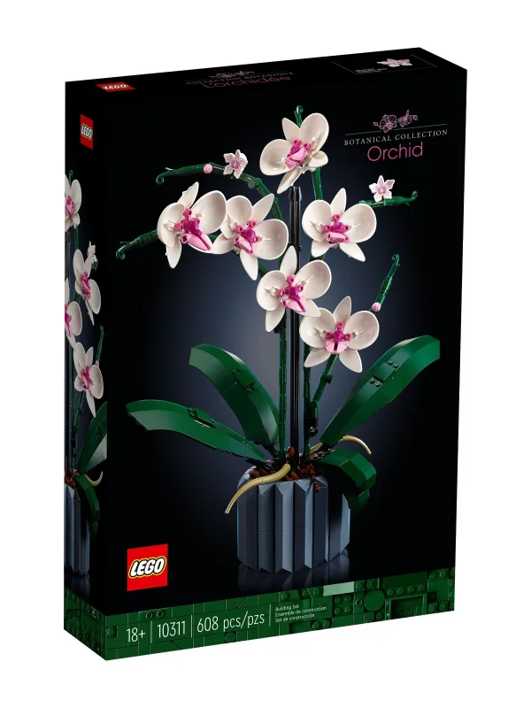 Конструктор BOTANICALS Орхидея 10311, 608 деталей