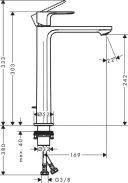 Смеситель для раковины Hansgrohe Rebris E 240 72581000 CoolStart