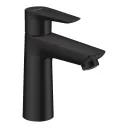 Смеситель для раковины Hansgrohe Talis E 110, донный клапан с тягой, 5 л/мин, черный матовый