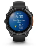 Умные часы Garmin Fenix 8, 47mm, AMOLED, Slate Gray with Black Silicone Band (010-02904-00)