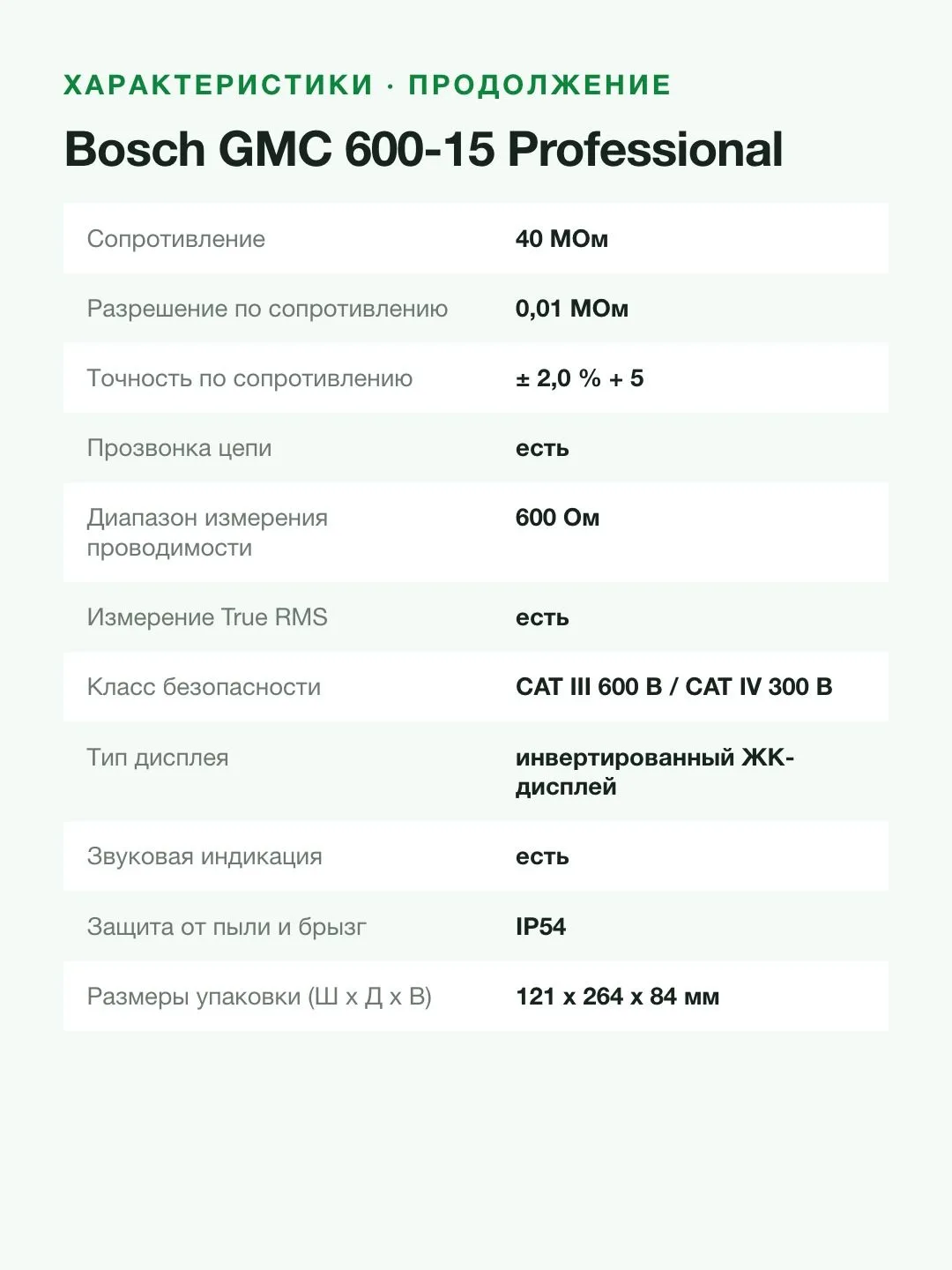 Детектор напряжения Bosch Professional GMC 600-15 (0601077601) — фото 8 из 8