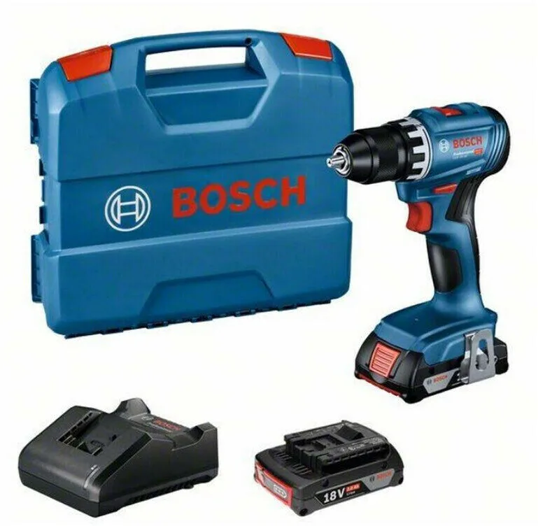 Дрель-шуруповёрт Bosch GSR 18V-45 06019K3202, 13/25мм, синий — фото 3 из 9