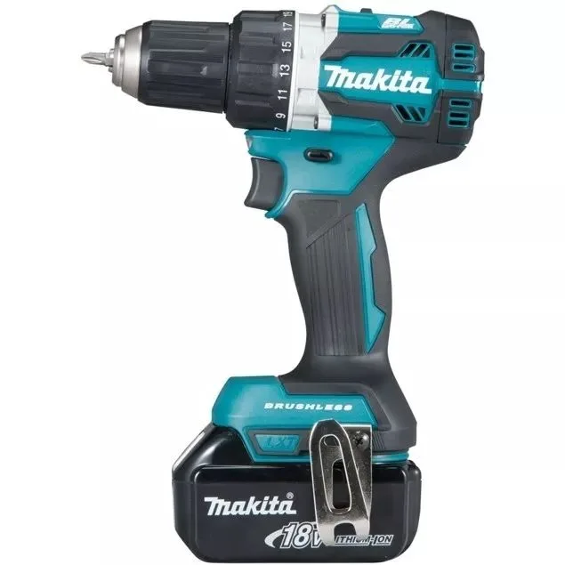 Аккумуляторная дрель-шуруповерт Makita DDF484RTE, зеленый/черный — фото 2 из 4