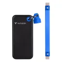 Внешний твердотельный накопитель (SSD) Verbatim Pocket 2TB (черный/синий)