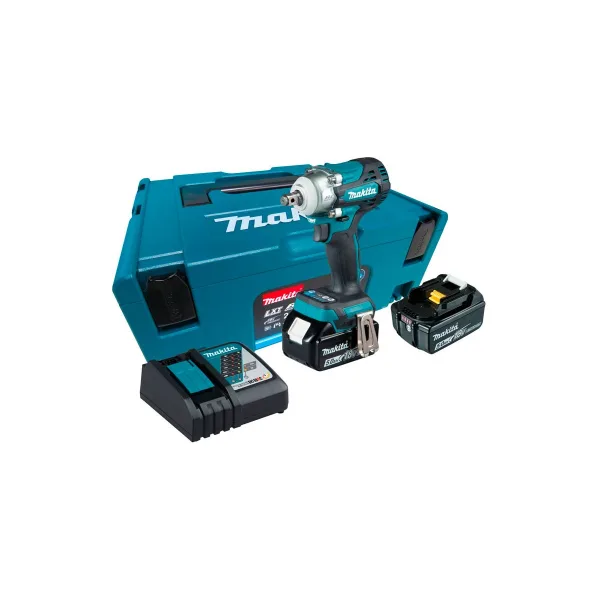 Гайковерт аккумуляторный Makita DTW300RTJ, бесщеточный, зеленый/черный
