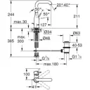 Смеситель для раковины с высоким изливом GROHE Essence New 32628001