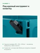 Кейс для инструмента Makita MAKPAC тип 4 (821552-6), голубой
