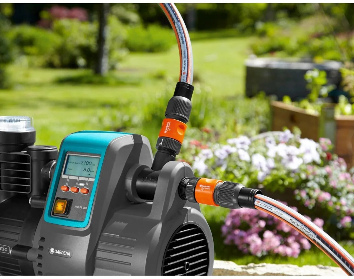 Насос напорный автоматический GARDENA Comfort 5000/5E LCD 1300Вт, 5000л/ч, 5,0бар — фото 10 из 11