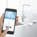 Стартовый комплект GROHE Blue Home (кухонный смеситель с функцией фильтрации, для газированной воды, Wi-Fi, выдвижной L-образный носик), хром, 31927001