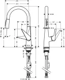 Смеситель для кухни Hansgrohe Talis S 72813000