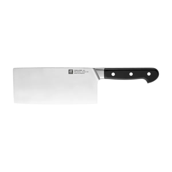 Нож китайский поварской Zwilling Pro 38419-181, кованый клинок 18 см, 55-58 HRC, Германия