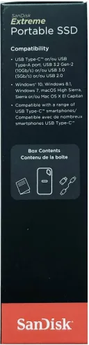 Внешний твердотельный накопитель SanDisk Extreme Portable SSD 2TB (SDSSDE61-2T00-G25)