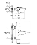 Термостатический смеситель для ванны и душа Grohe Precision Trend New 34227002