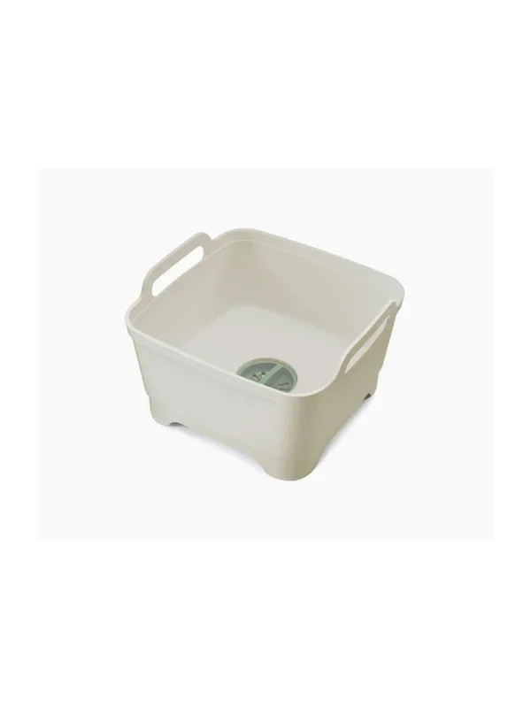 Таз для мытья посуды Joseph Joseph Wash&Drain 851648, со сливной пробкой, 31x30x20 см