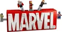 Конструктор LEGO Marvel 76313 Логотип MARVEL, 931 деталь, 5 минифигурок, от 12 лет