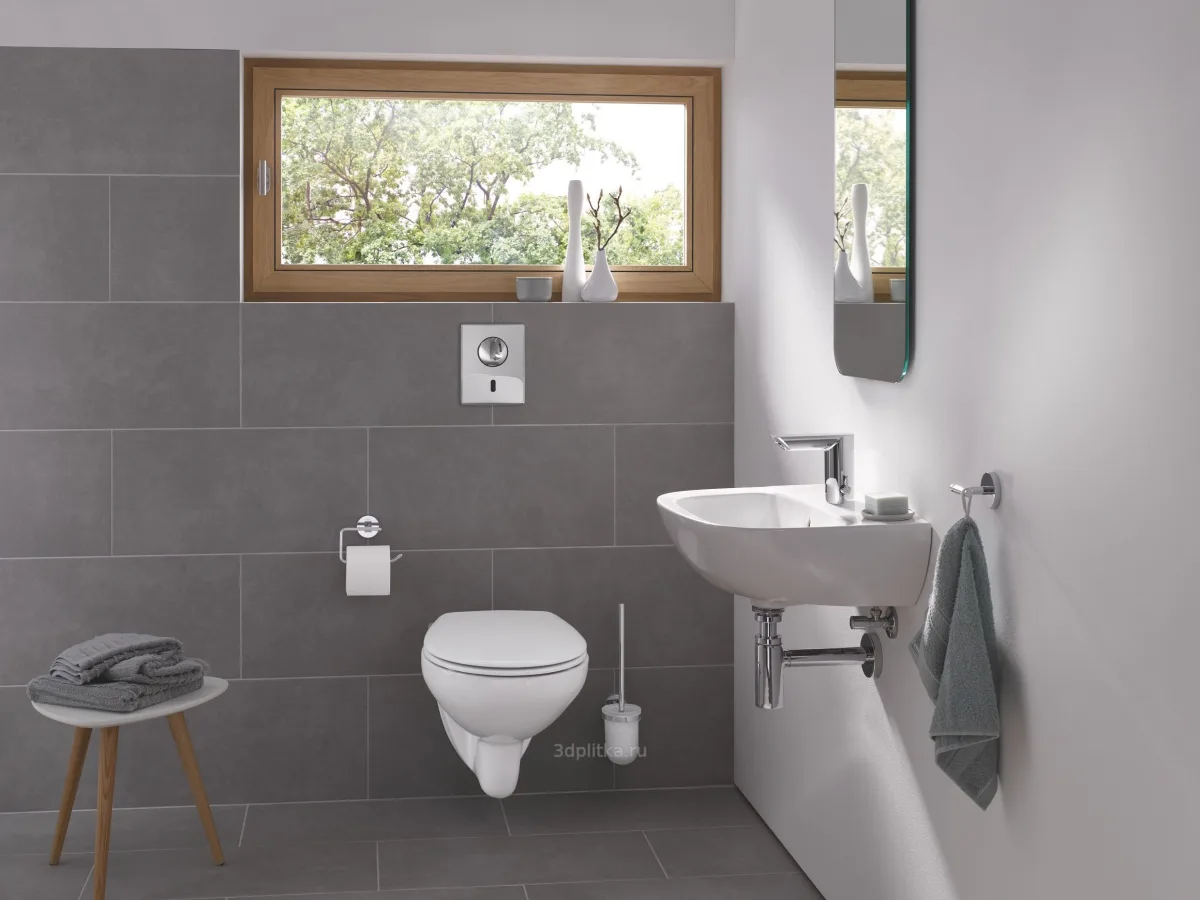 Смеситель для раковины cенсорный Grohe Bau Cosmopolitan E 36453 000 (36453000) хром — фото 10 из 10