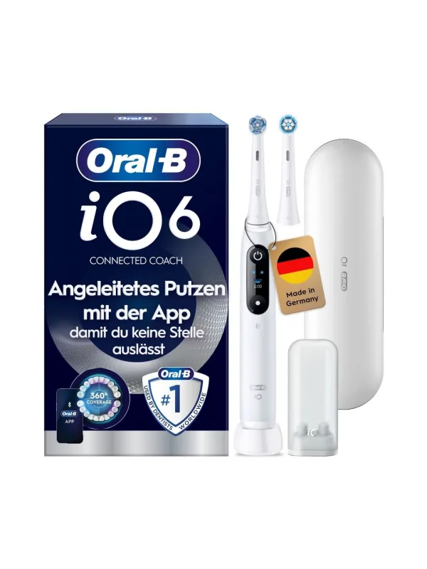 Электрическая зубная щётка Oral-B iO Series 6N белая, 2 насадки