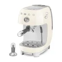 Кофеварка рожковая Smeg ECF03CREU с функцией Cold Brew, 15 бар, кремовая