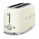 Тостер Smeg TSF02CREU кремовый, стиль 50-х г. г, 4 ломтика, корпус из нержавеющей стали, 6 уровней поджаривания