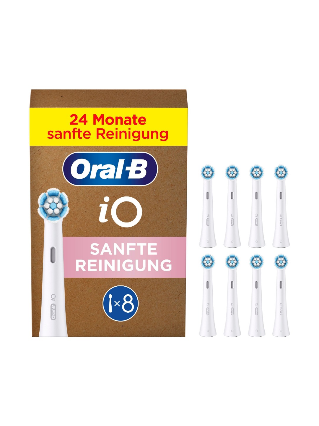 Насадки для электрической зубной щётки Oral-B iO Gentle Care, 8 шт. — фото 1 из 1